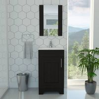 Combo 18 My Bath Botiquin + Mueble Lavamanos - Wengue