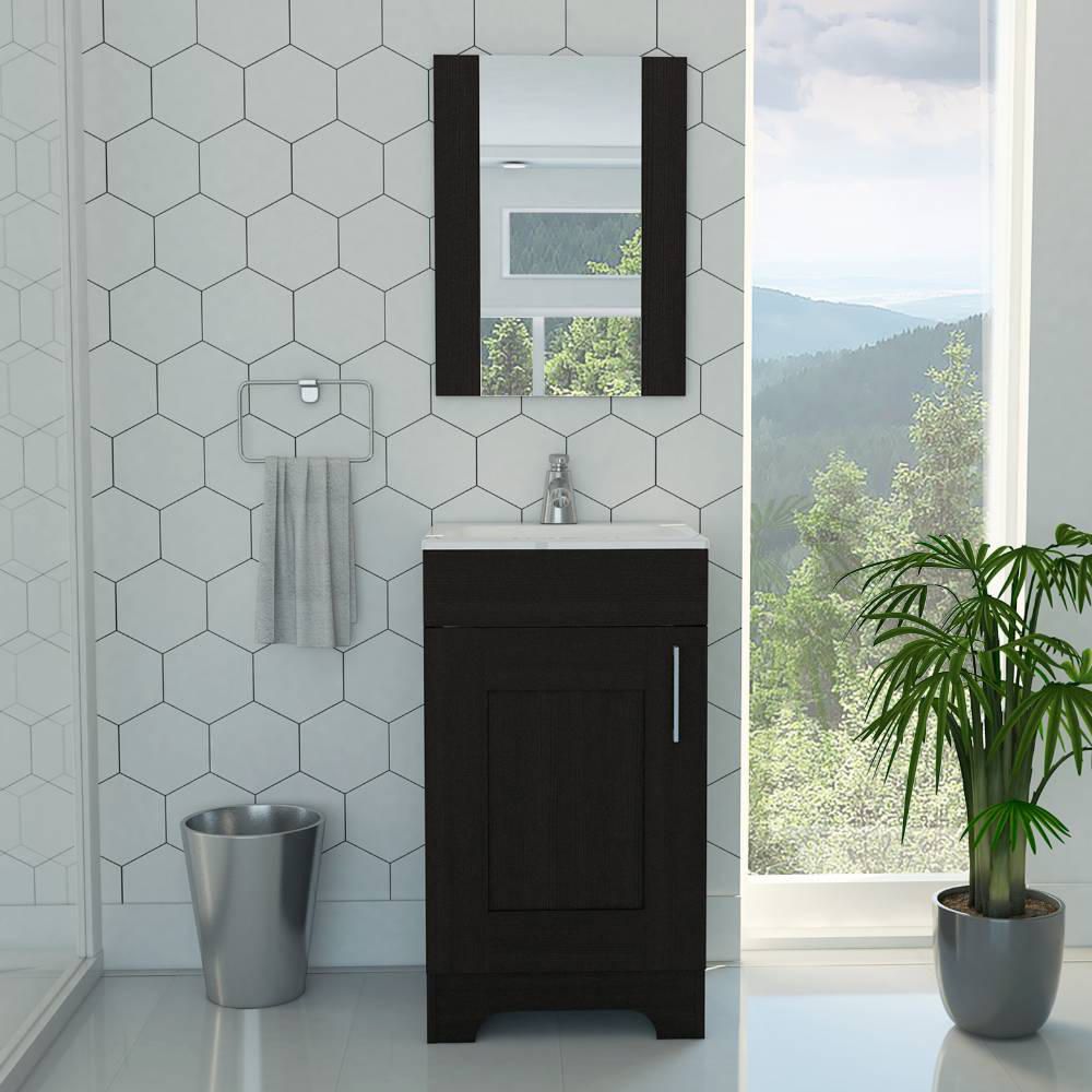 Combo 18 My Bath Botiquin + Mueble Lavamanos - Wengue