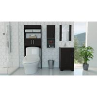 Combo 15 My Bath Botiquin + Mueble Lavamanos + Muro - Wengue