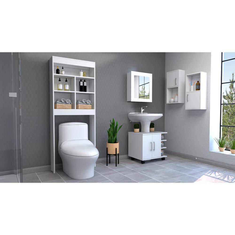 Botiquin Bath 47-B + Optimizadores Lavamanos 55 + Baño 20 + Auxiliar X2 - Blanco