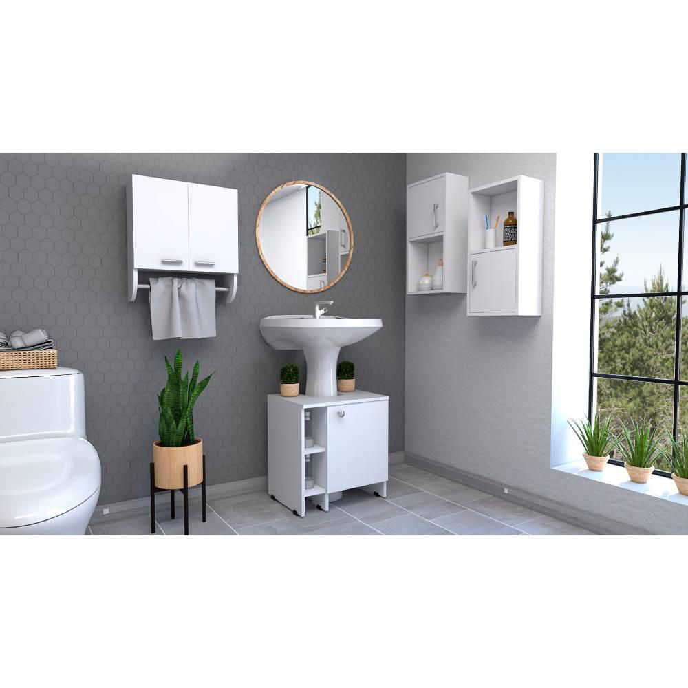Botiquin Bath 28 + Optimizador Lavamanos 47-A + Auxiliar X2 - Blanco