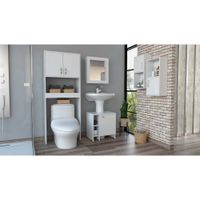 Botiquin Bath 47-B + Optimizadores Lavamanos 47-A + Baño 63-A + Auxiliar X2 - Blanco