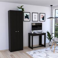 Combo Office 24 Escritorio + Closet Oficina - Wengue