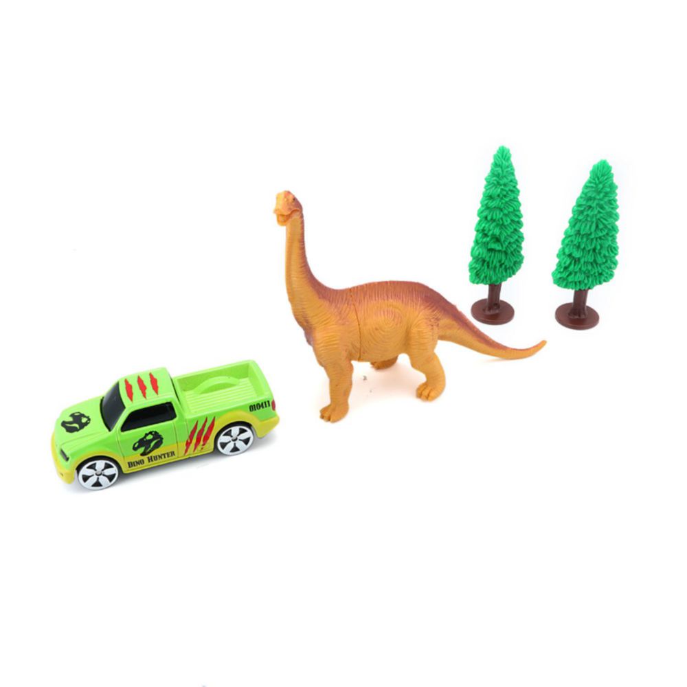 Set De Juego Maisto Dino Adventures Dinosaurio Y Pick Up Verde 15462