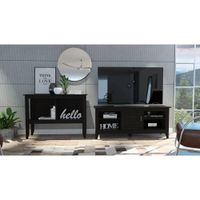 Rack Tv65 C/Puerta + Arrimo Essential - Wengue