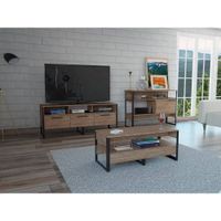 Rack Tv60 + Arrimo + Mesa Centro Magnum - Miel
