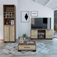 Rack Tv55 + Bar Alto + Mesa Centro Marsella - Gales / Duna