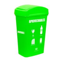 Papelera rectangular 27.8 litros Aprovechables