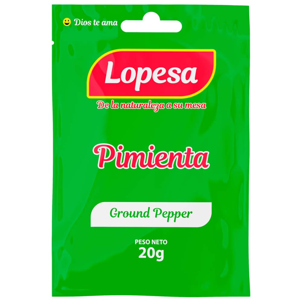 Pimienta LOPESA Sobre 20g Paquete 5un