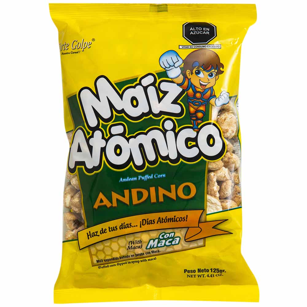 Maíz Andino FORTE GOLPE con Maca Bolsa 125g
