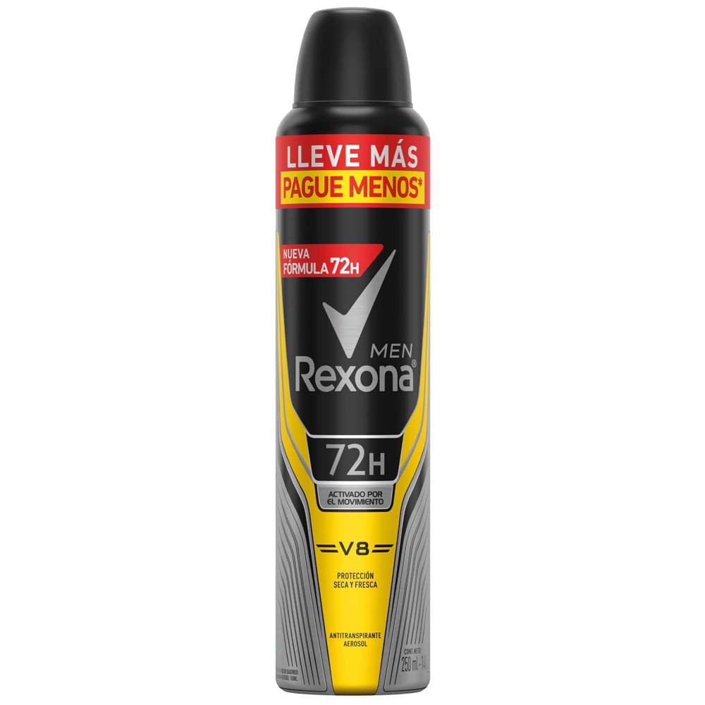 Desodorante en Aerosol REXONA Men V8 Frasco 250ml