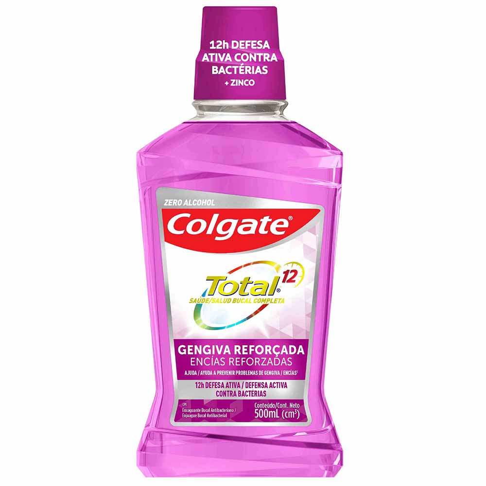 Enjuague Bucal COLGATE Total 12 Encías Reforzadas Frasco 500ml