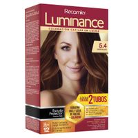Tinte para Cabello LUMINANCE Internacional 5.4 Chocolate Paquete 2un