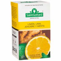 Infusión Limón Lima Jengibre y Menta SAINT GOTTARD Caja 20un