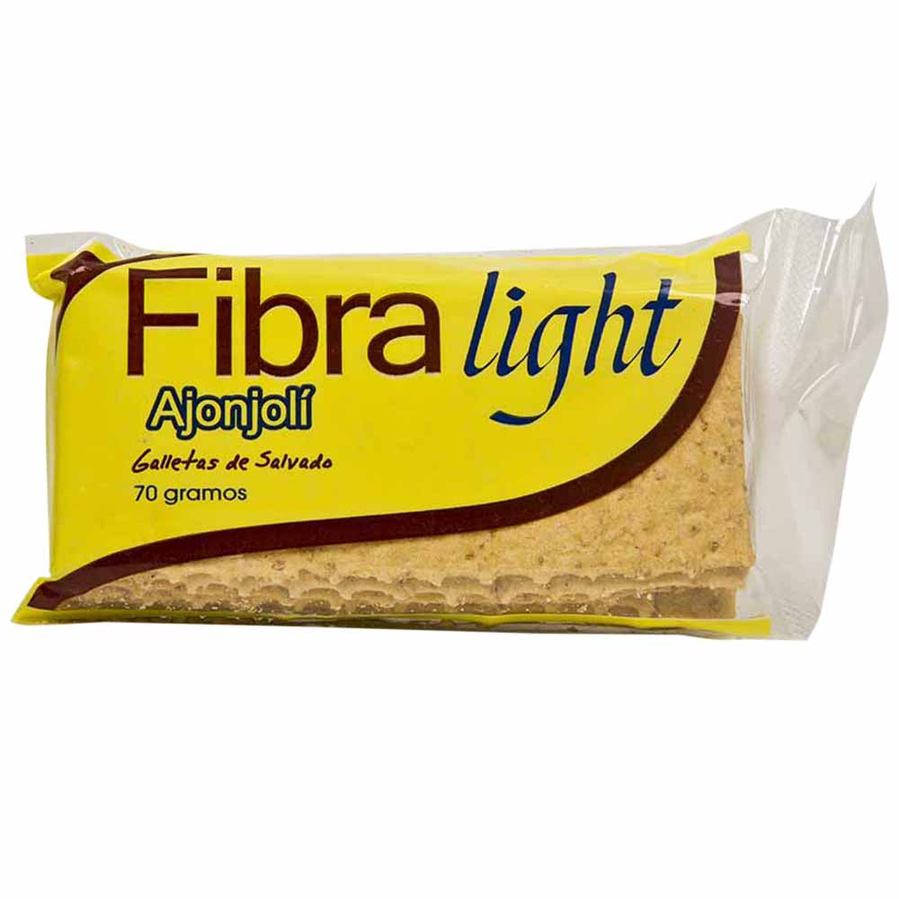 Galletas Integrales FIBRA LIGHT de Salvado con Ajonjolí Paquete 70g
