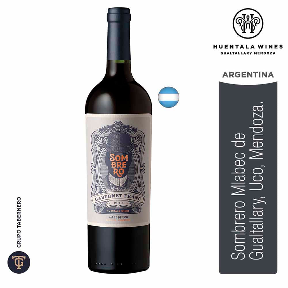 Vino SOMBRERO Cabernet Franc Botella 750ml