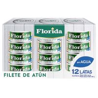 Filete de Atún FLORIDA en Agua Paquete 12un