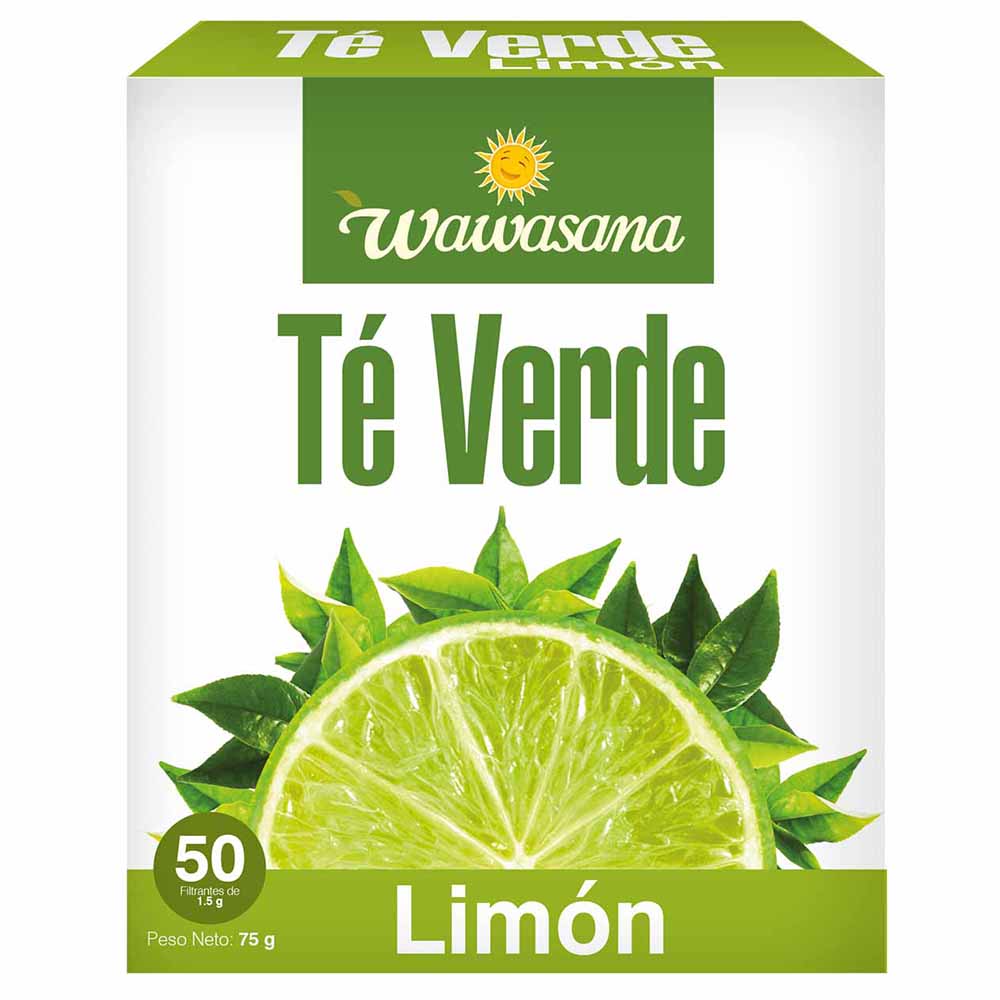 Infusión Té Verde WAWASANA Limón Caja 50un