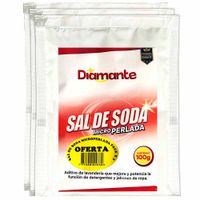 Aditivo de Lavandería DIAMANTE Sal de Soda Microperlada Sobre 100g Paquete 3un
