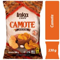 Piqueo INKA CHIPS Camote frito en hojuelas Bolsa 130Gr