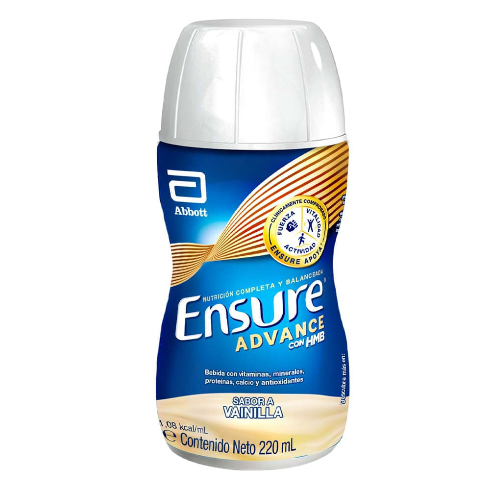 Complemento Nutricional ENSURE Advance Sabor a Vainilla Botella 220ml