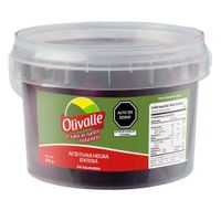 Aceituna Negra Entera OLIVALLE Balde 400g