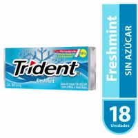 Goma de Mascar TRIDENT Evup Fresh Paquete 30.6g