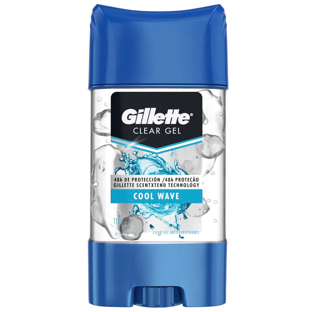 Desodorante Antitranspirante GILLETE Clear Gel Cool Wave Frasco 113g