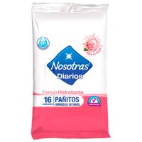Pañitos NOSOTRAS Agua de Rosas Paquete 16un