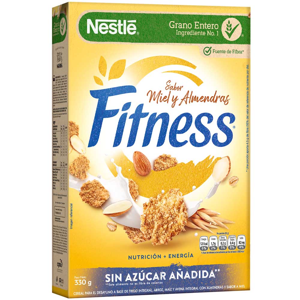 Cereal NESTLÉ Fitness Miel Almendra Caja 330g