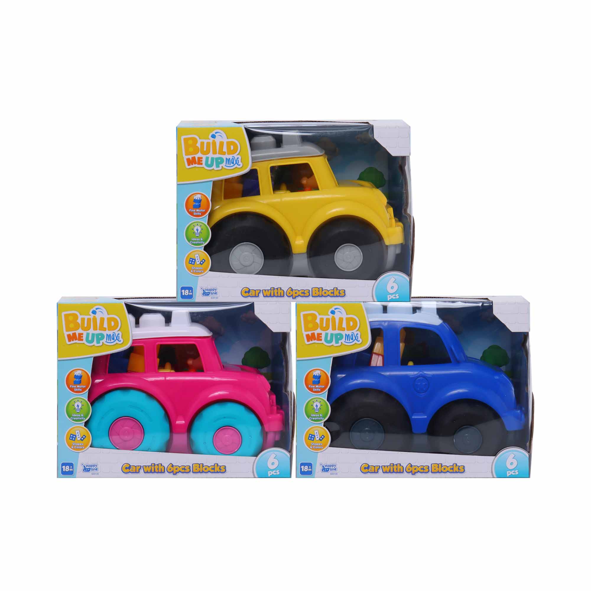 Auto con Bloques BEI DI YUAN TOYS 6pcs 650130
