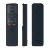 Funda de silicona Kuzler para control remoto Mi Box S, ligera, a prueba de golpes, antideslizante, color negro