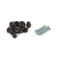 Kit Tornillo Autorroscante Pan 10""x21/2"" + Capuchón Negro x8 unidades