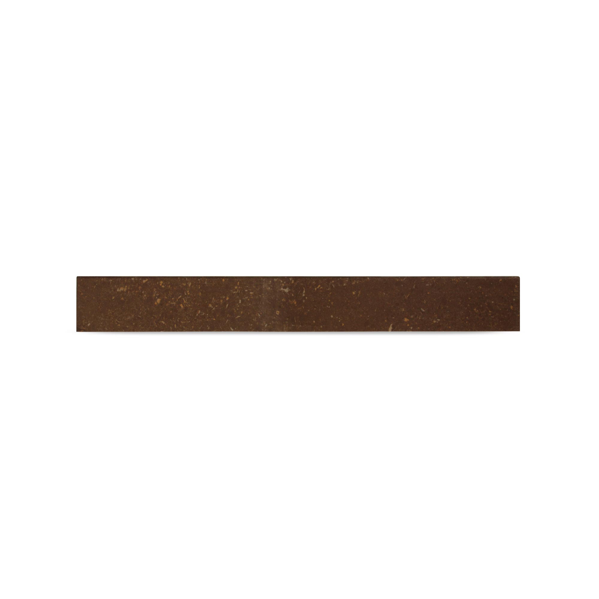 Zócalo Porcelanato Nano Marrón 7.3x60 cm.