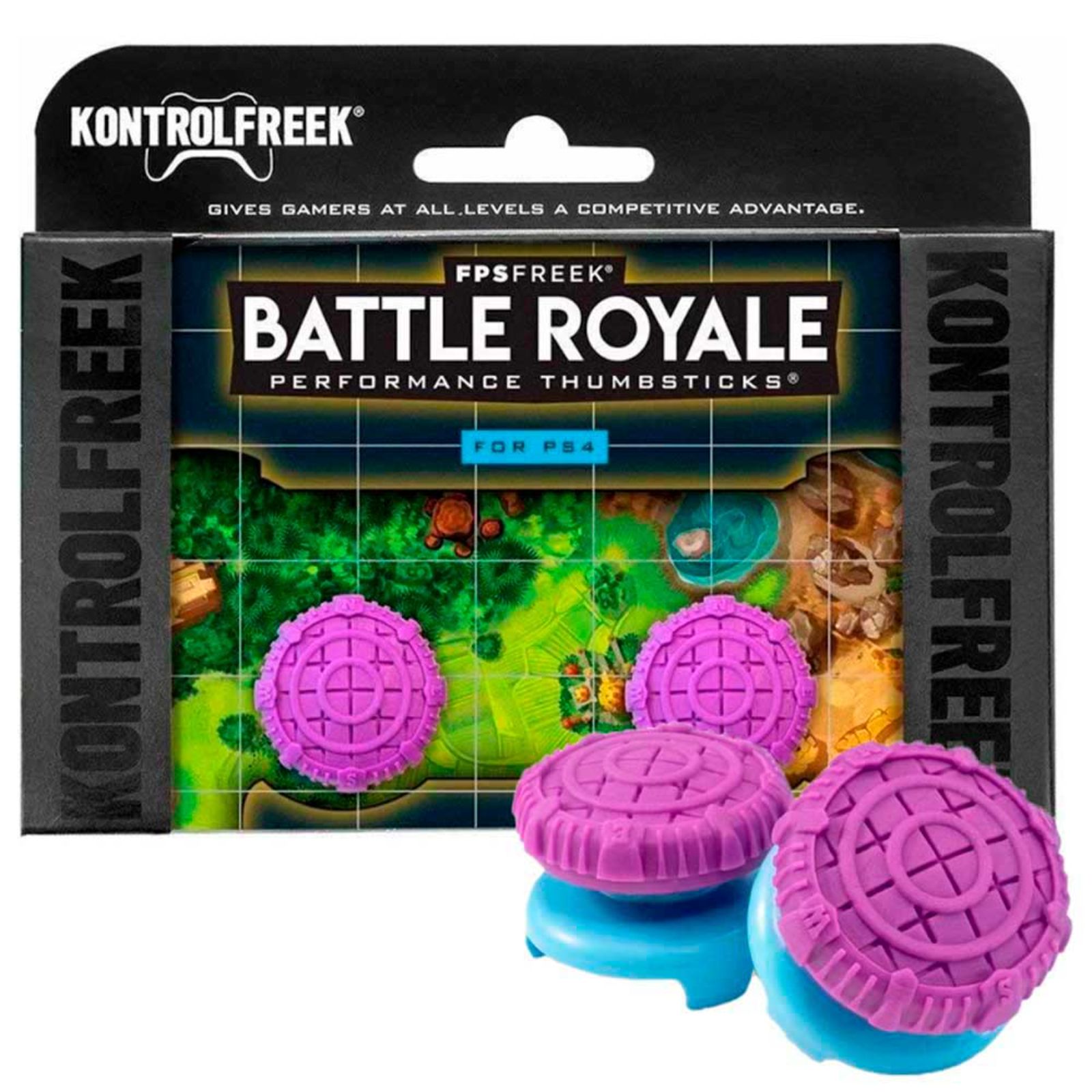 KontrolFreek Battle Royale para Mando PS4 PS5 Precisión Grips Violeta