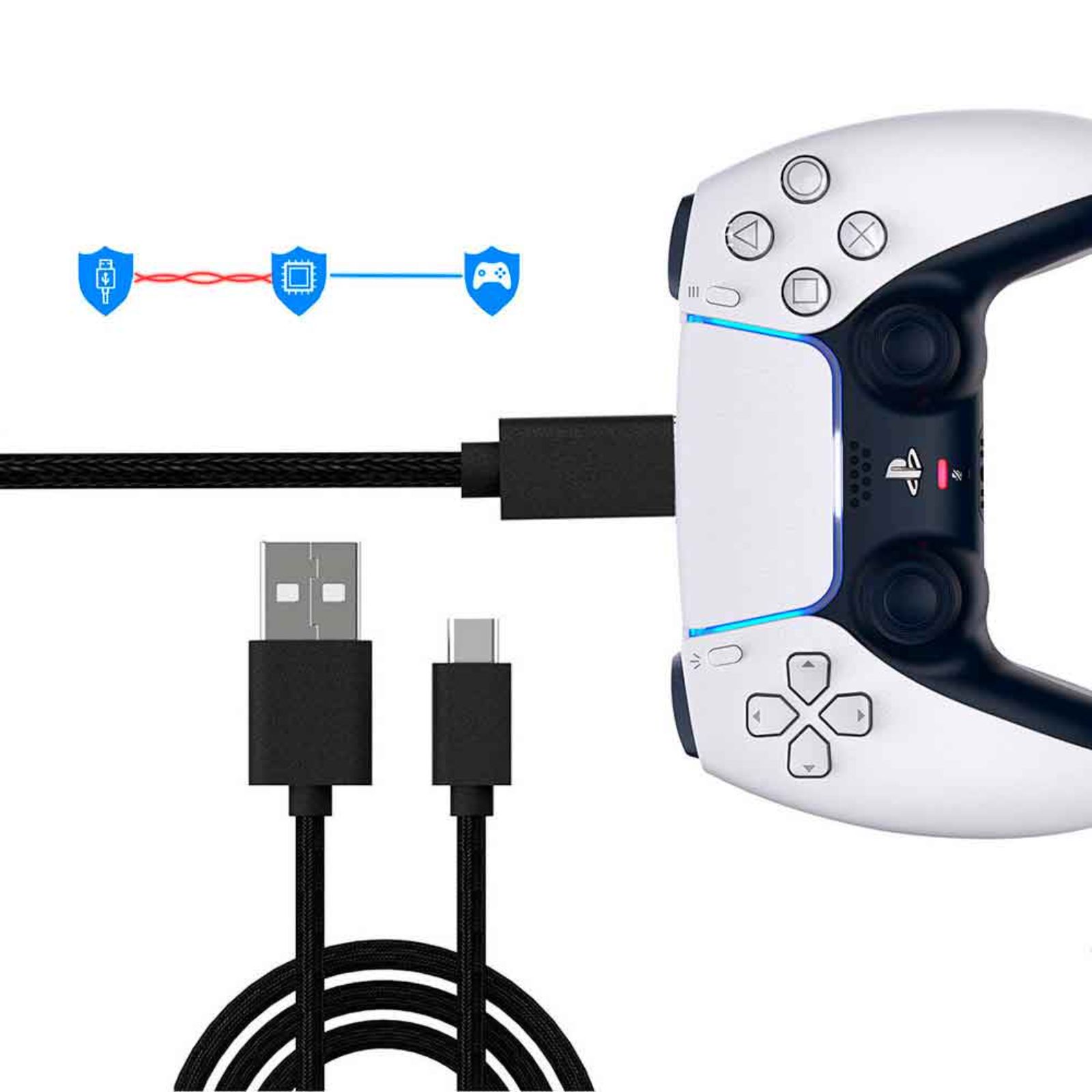 Cable de Carga para Mando PS5 Dualsense