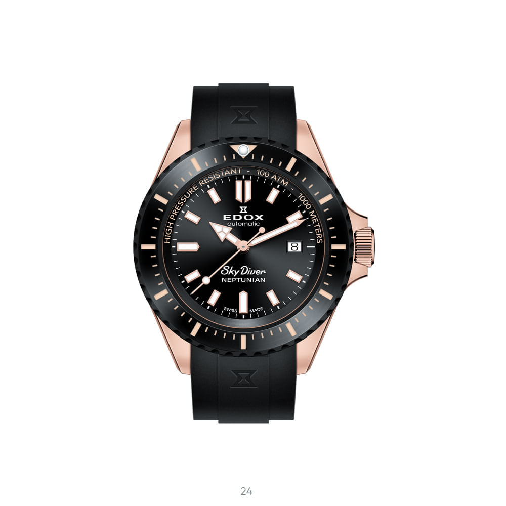 Reloj Edox Hombre 80120 37RNNCA NIR