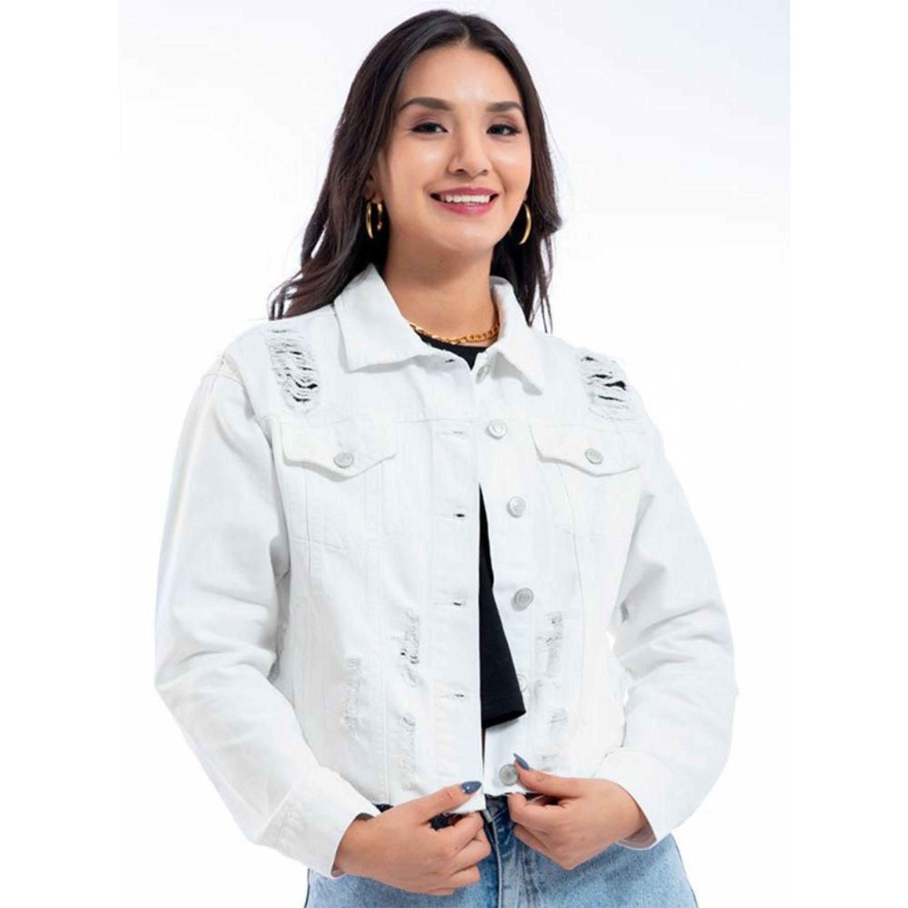 Casaca Kansas Mujer Destroyed - Shopstar