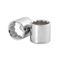 Dado milimétrico 12 puntas mando 3/8"" medida 17mm TC3708 Toolcraft