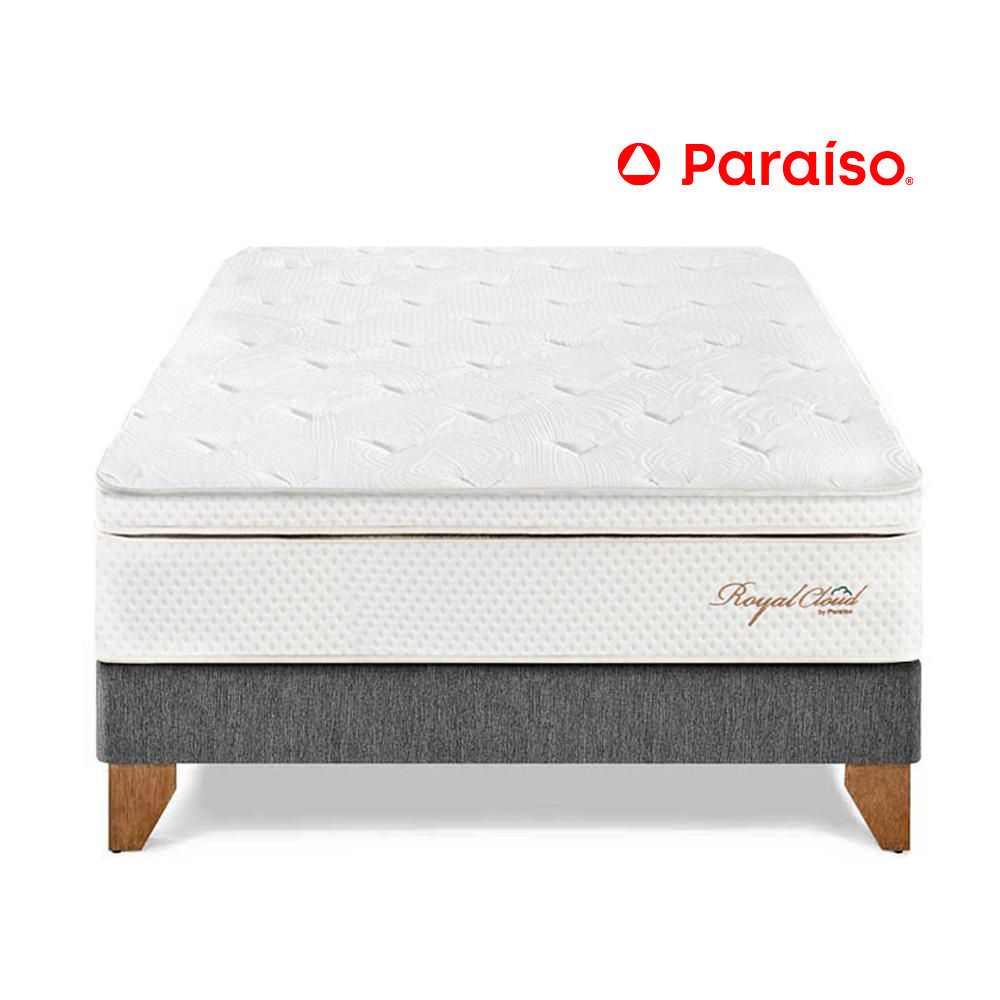 Cama Paraiso 1.5 Plazas Europea Royal Cloud Acero