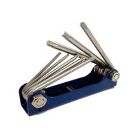 Juego de 8 llaves torx tipo navaja plegable TC4382 Toolcraft