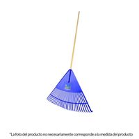 Escoba de 22 dientes de metal para jardin sin mango TC0663-P Toolcraft