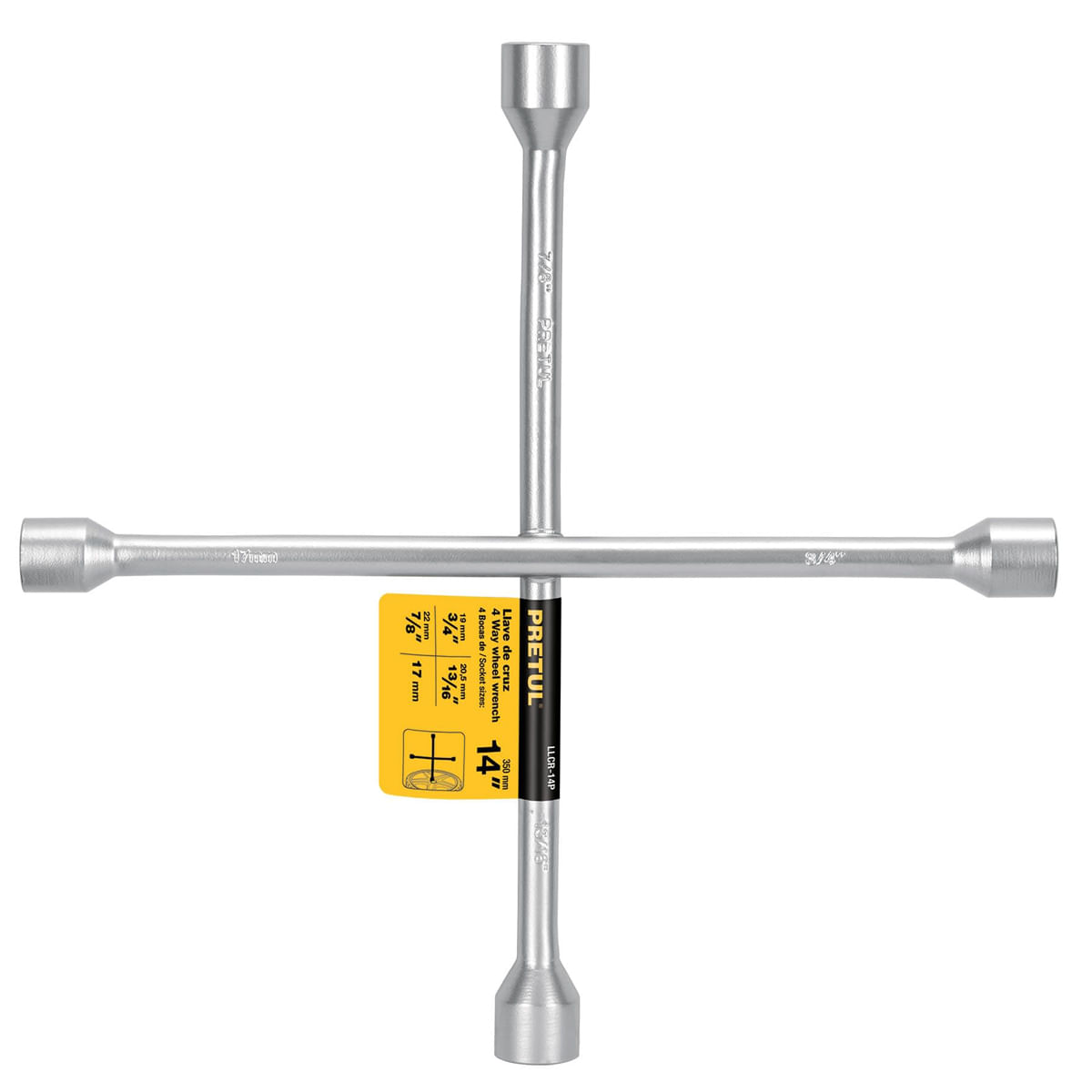 Llave de cruz para auto de 14"" - 21800 Pretul