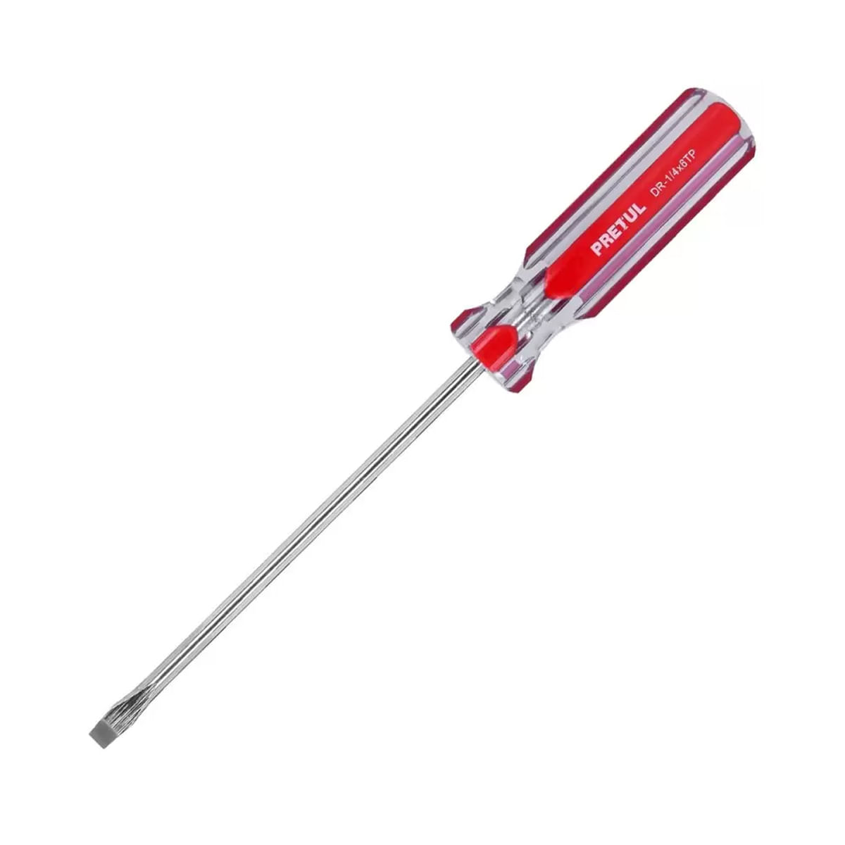 Desarmador con punta plana de 1/4"" x 6"" - 21462 Pretul
