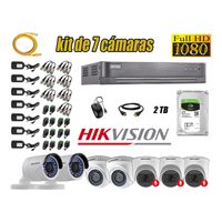 Kit 7 Cámaras de Seguridad Hikvision 03 Camara Audio Incorporado Full HD 1080p