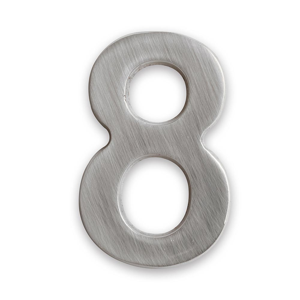 Número 8 en níquel mate