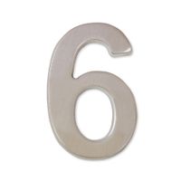 Número 6  en níquel mate