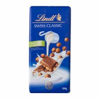 Chocolate LINDT Leche con Avellanas Paquete 100g