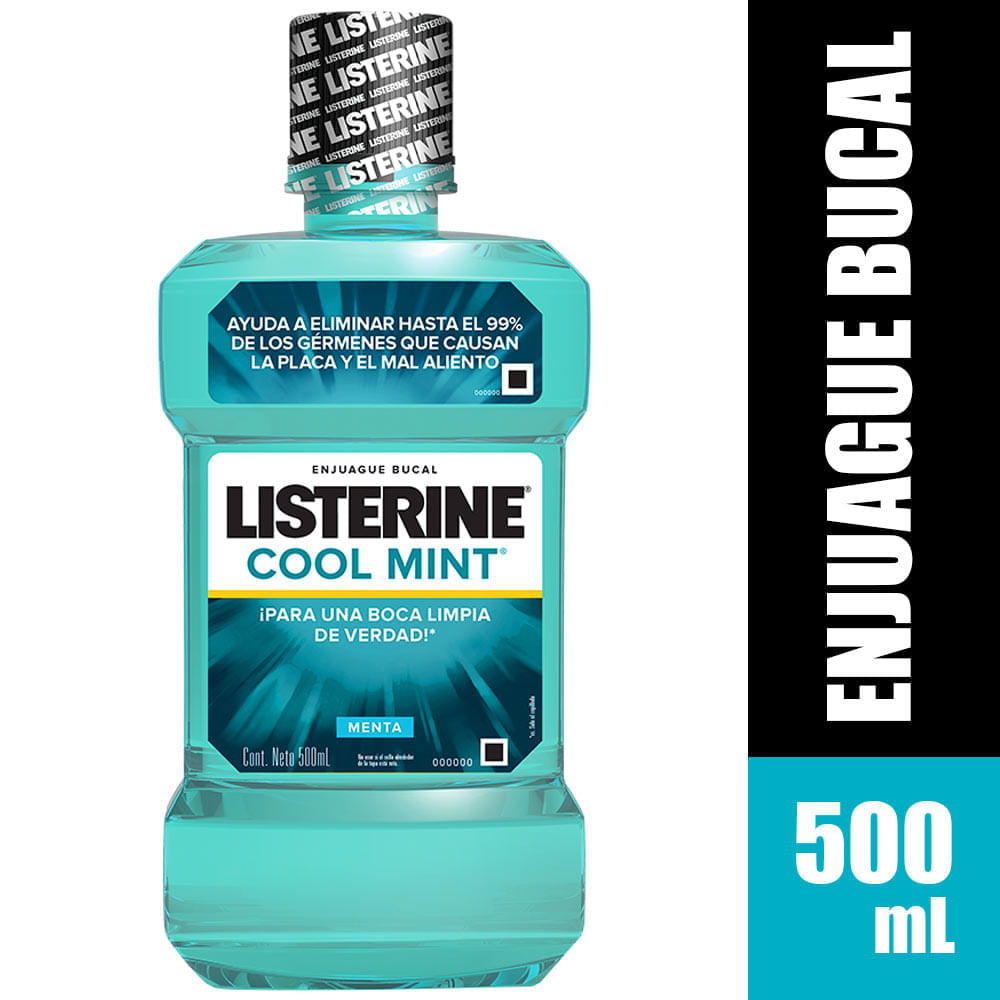 Enjuague Bucal LISTERINE Cool Mint Botella 500ml