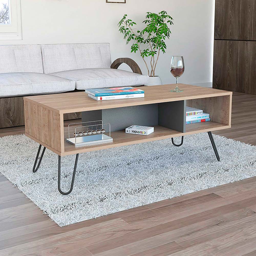 Mesa de centro Vassel color Naturaleza Tuhome